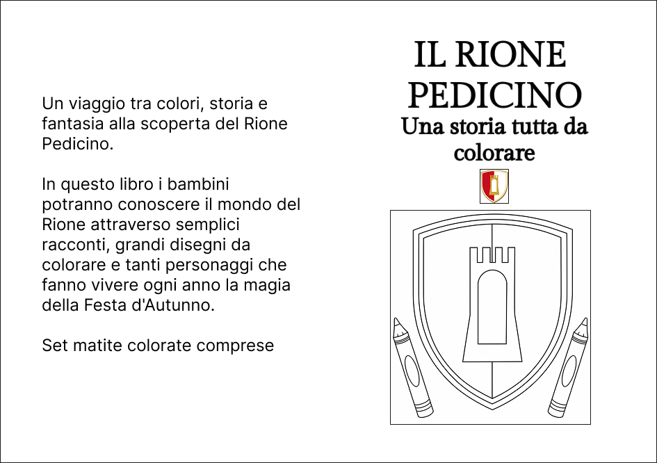 Il Rione Pedicino – Tutto da colorare (colori compresi) 