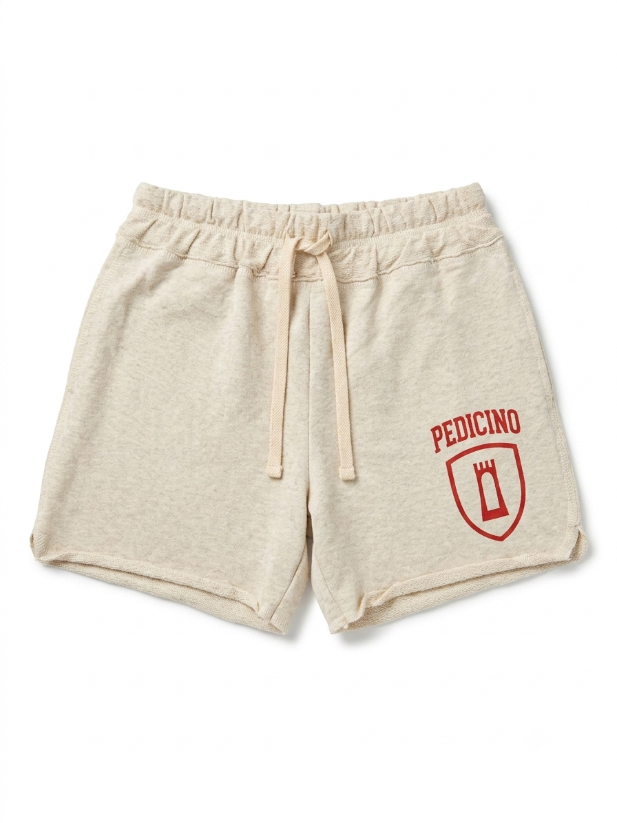 Pantaloncini grigi con stemma - Donna